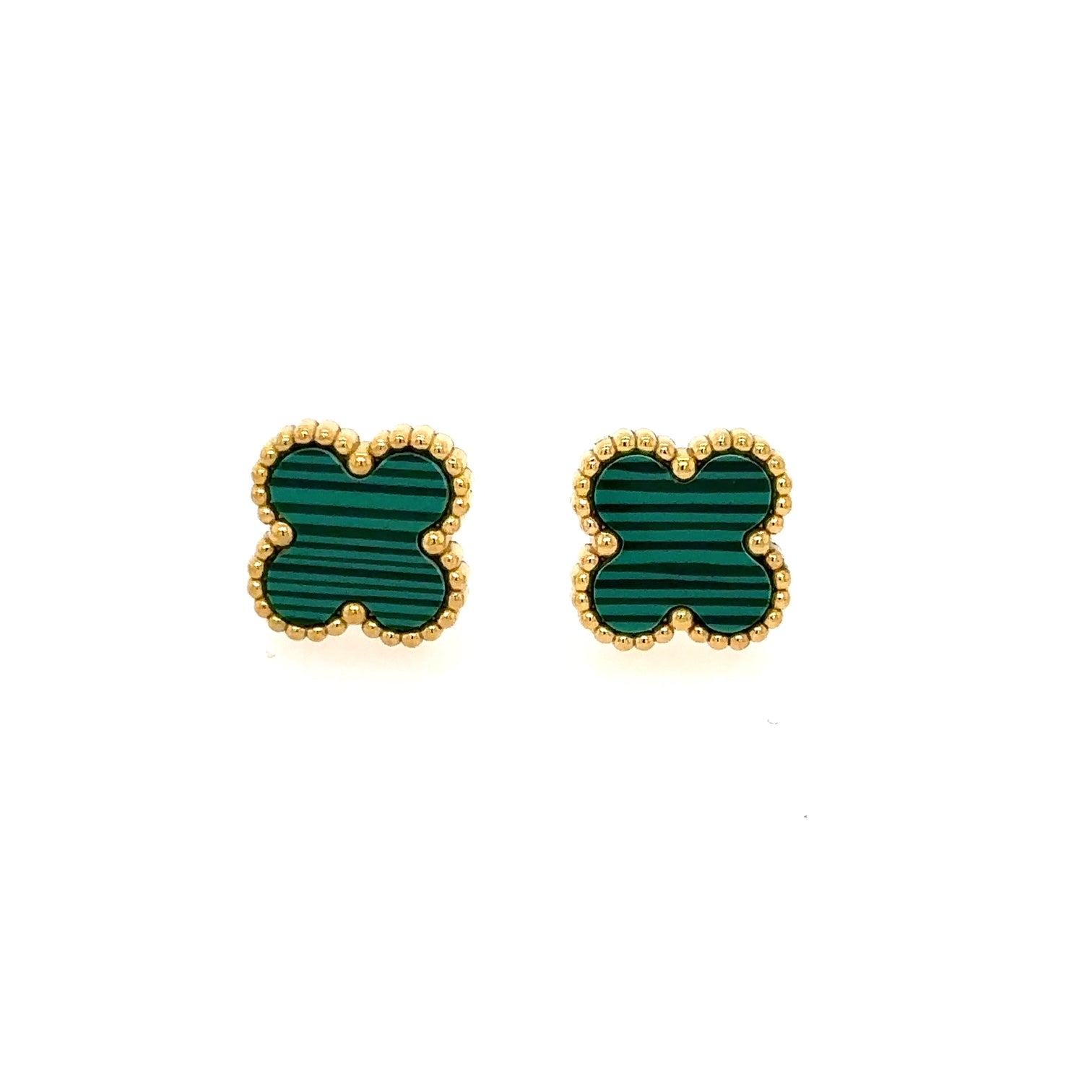 Studs with Green Clovers
