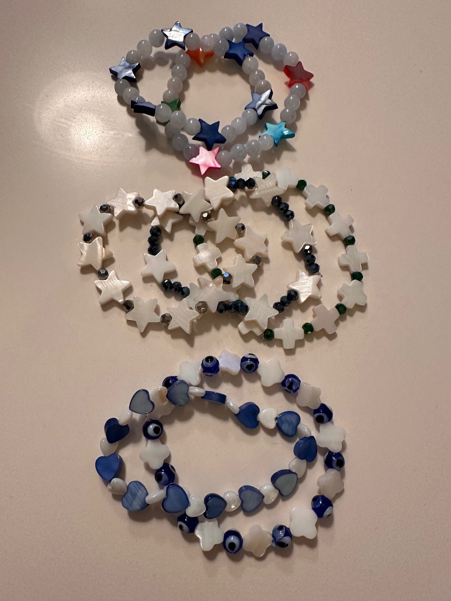 colourful beaded bracelets