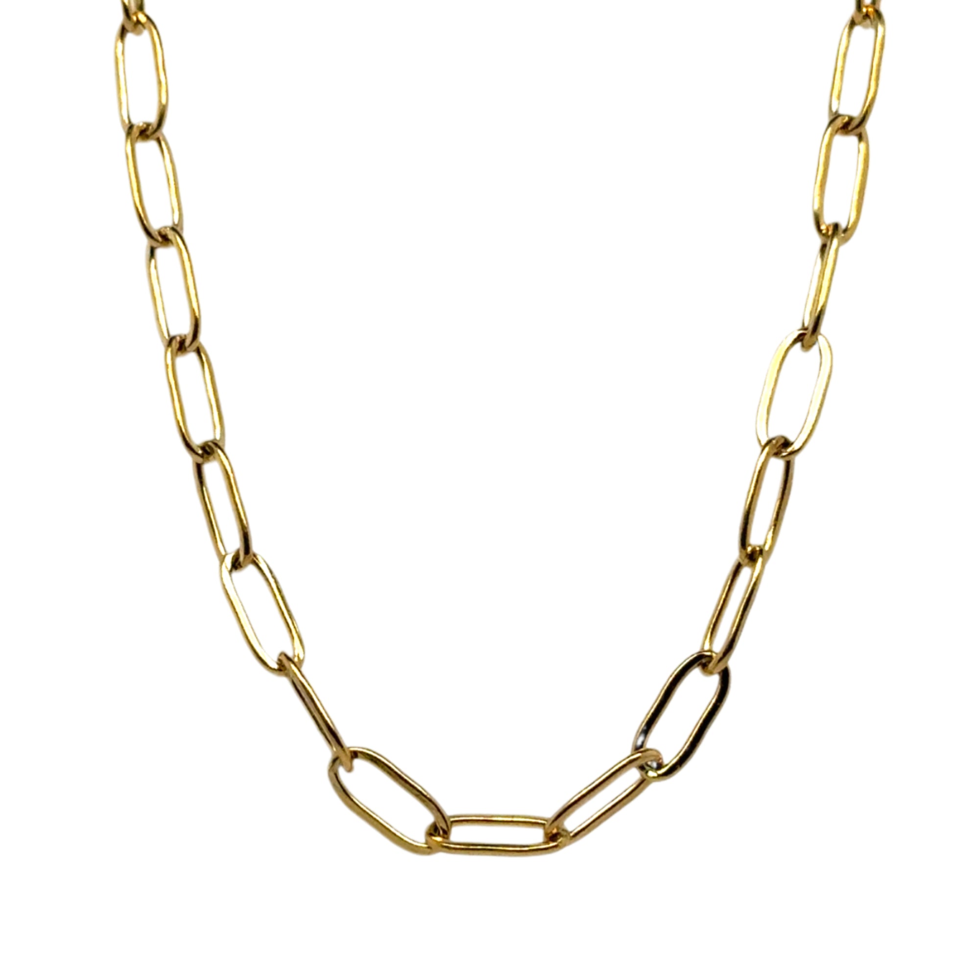 Lovely paperclip chain necklace
