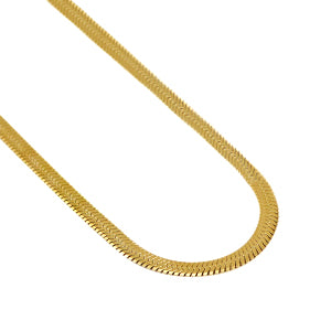 Gold chain on a white background