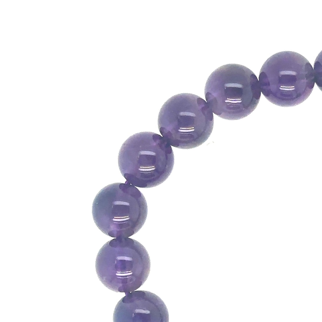 Amethyst round  breads from gemstone bracelet