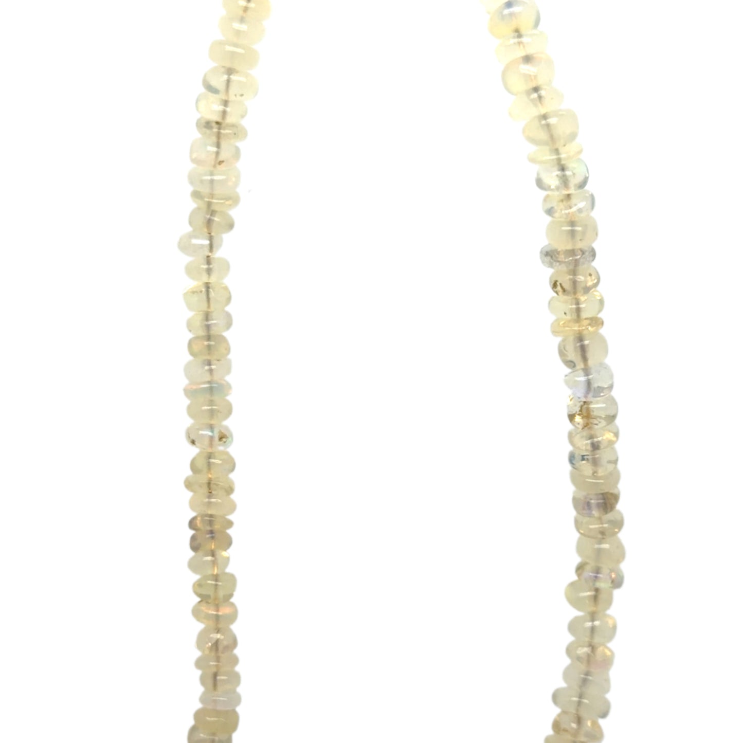 section of ethiopian opal necklace