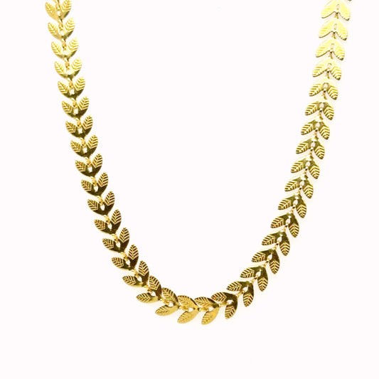 Fishtail Gold Necklace