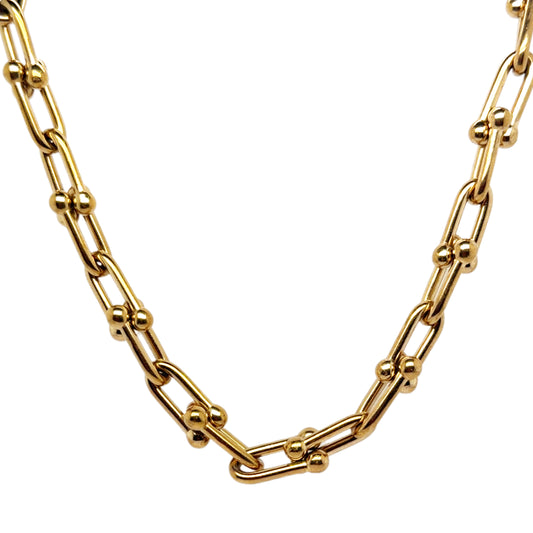 Chunky necklace with interconnecting ball links which has lovely weight.