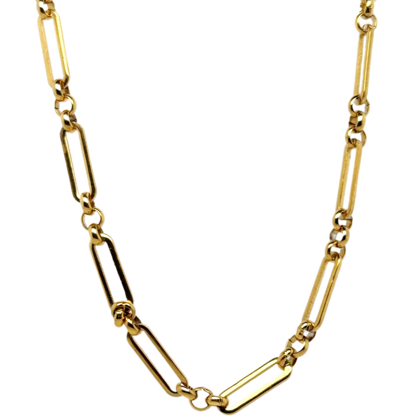 Lovely paperclip chain necklace which has an extra link design