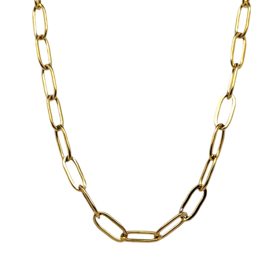 Lovely paperclip chain necklace