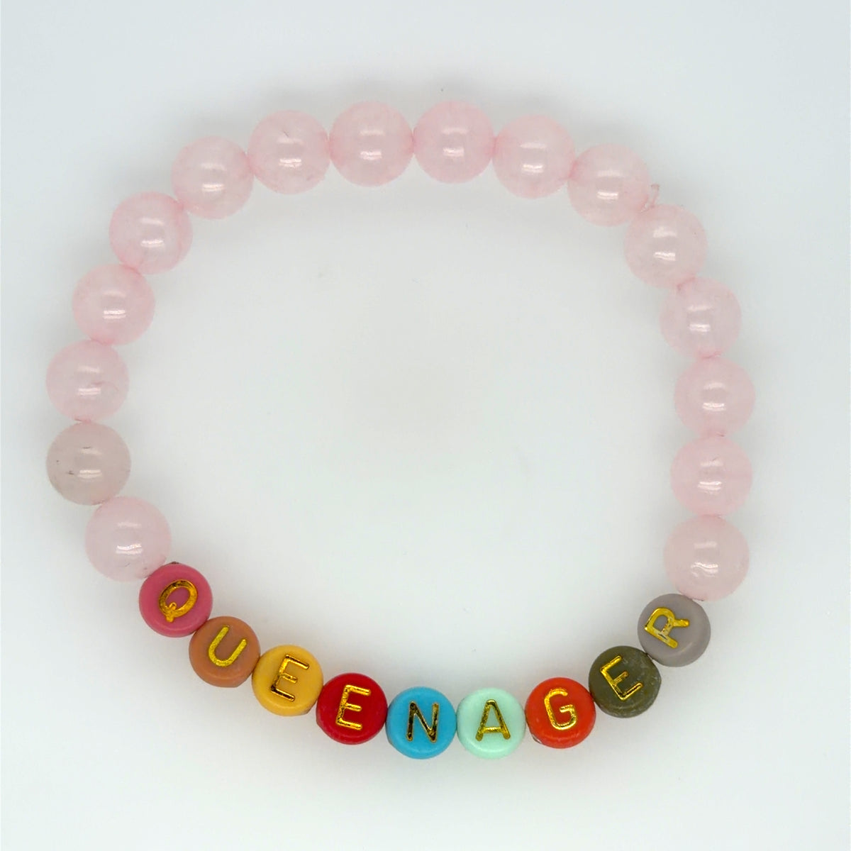 Queenager Bracelets with Rainbow Letters