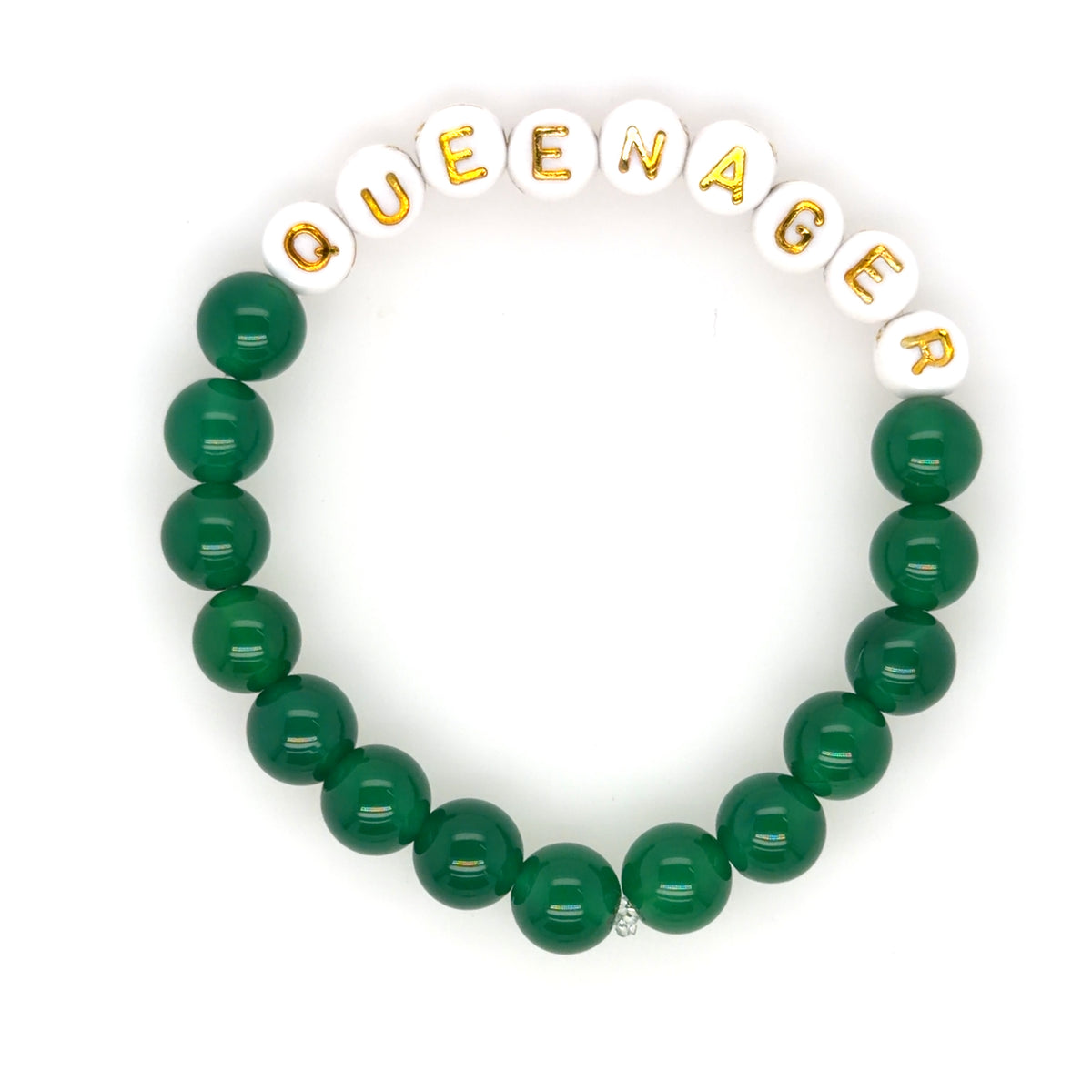 Queenager Bracelets with White Letters