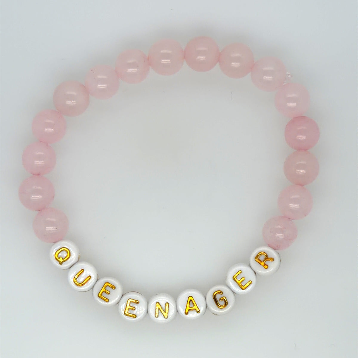 Queenager Bracelets with White Letters