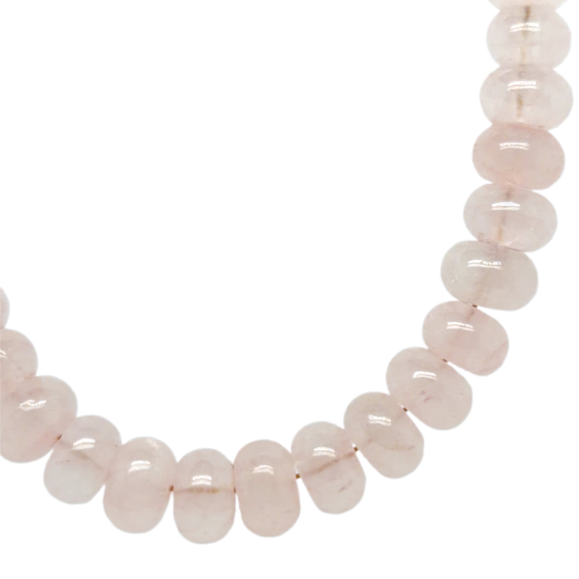 necklace with Rose Quartz  beads