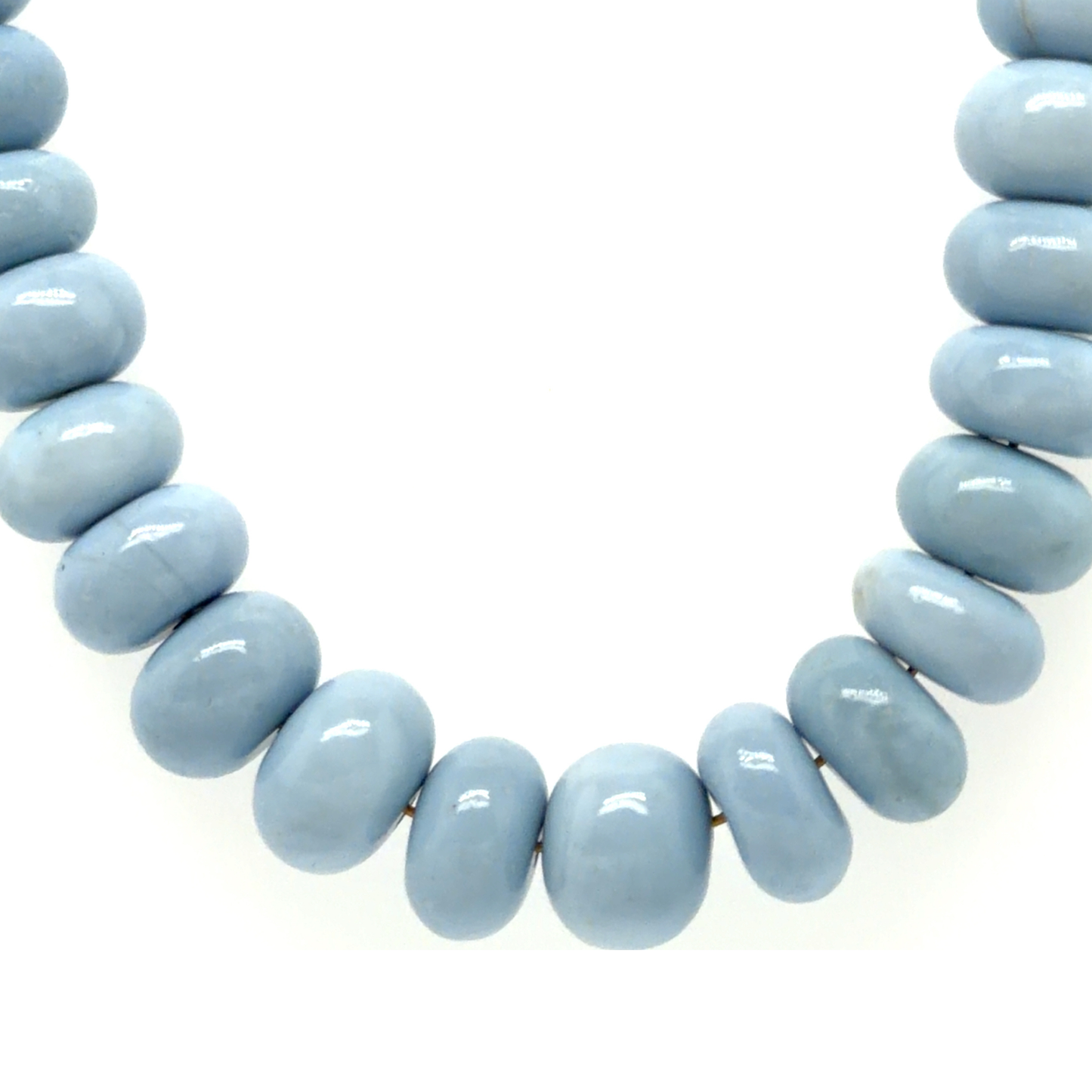  Blue Opal gemstone Necklace on white background