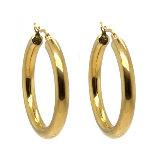 Medium chunky hoops with 40mm diameter